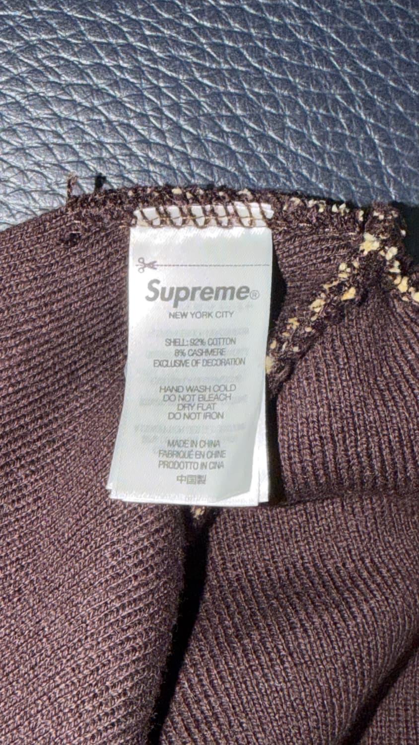 슈프림 빅 로고 비니 탄 플레이드 - 23FW 상품이미지4