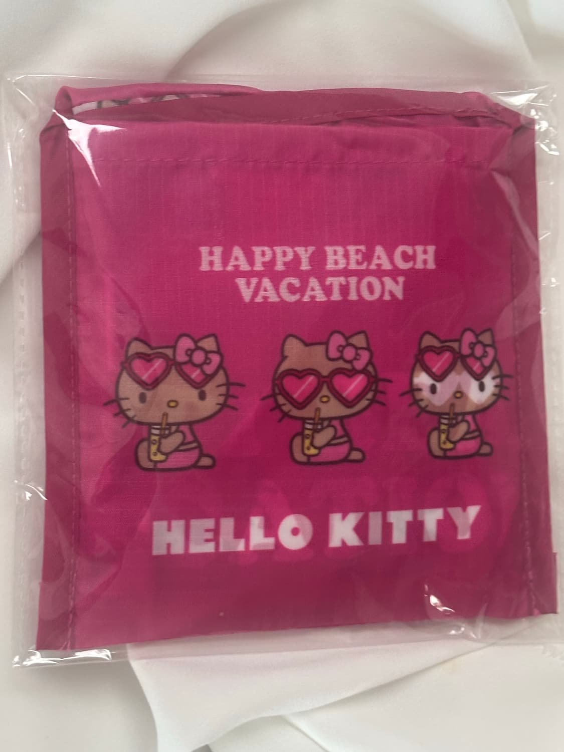 산리오 태닝키티 장바구니 핑크 상품이미지1