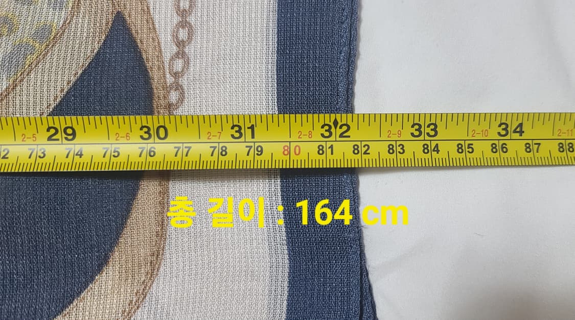 ELLE 엘르 실크 100% 체인 레오파드 스카프 상품이미지6