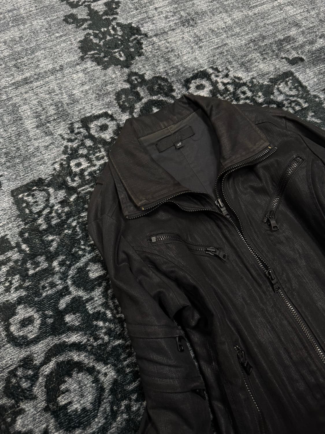 Fuga 00s archive coating biker jacket 상품이미지2