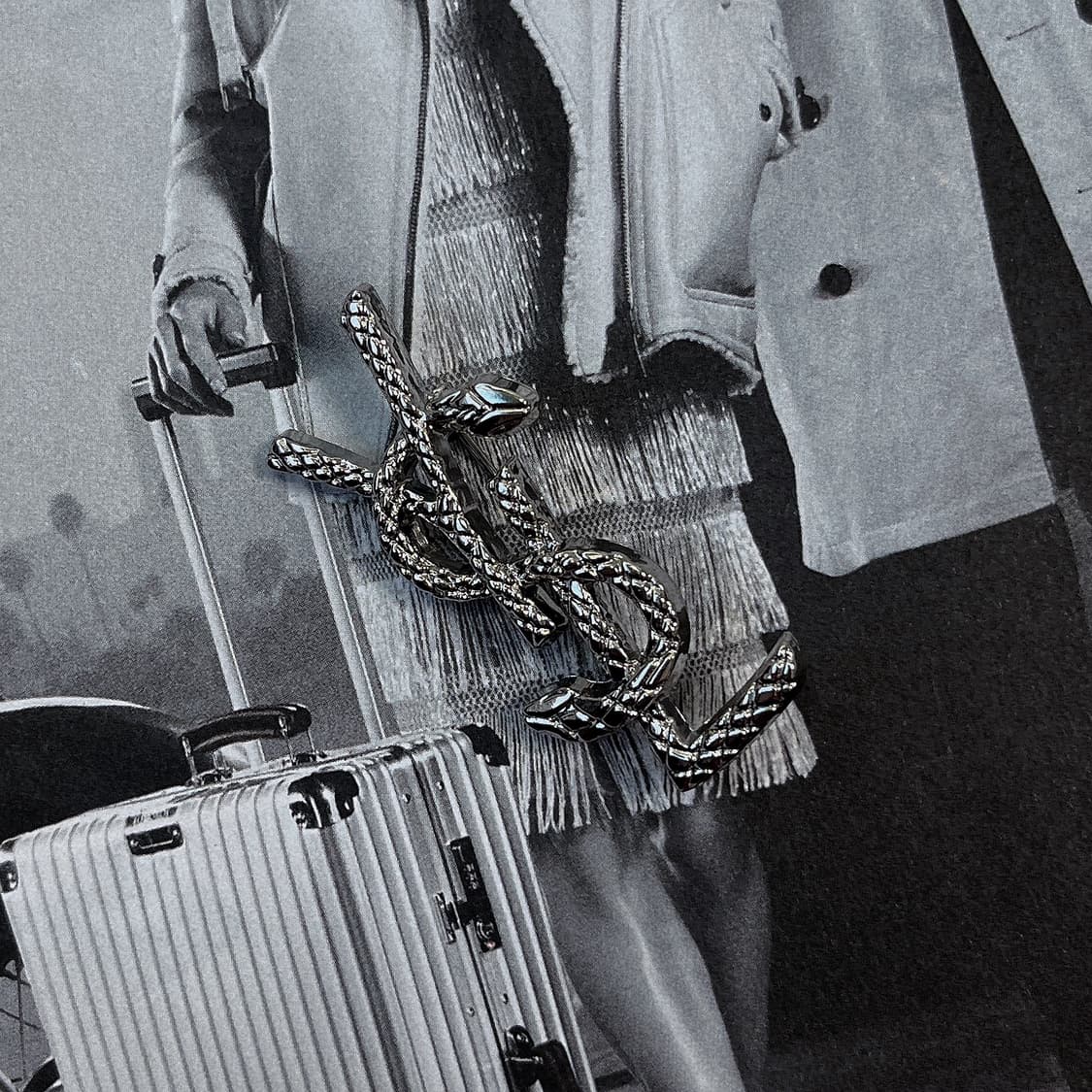 YSL 스네이크 레더 브로치 상품이미지3