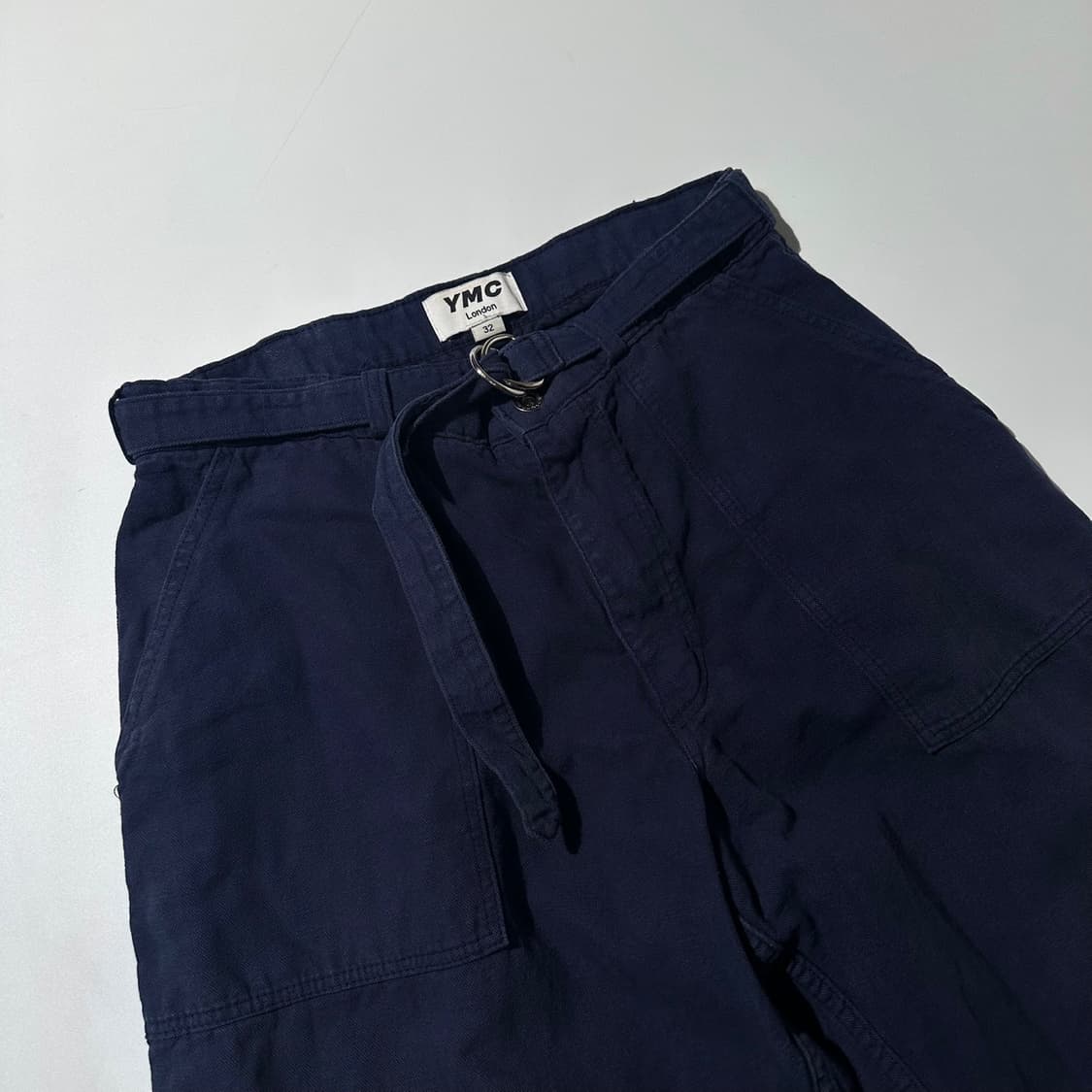 YMC 린넨 코튼 백지퍼 벨트 팬츠 상품이미지3