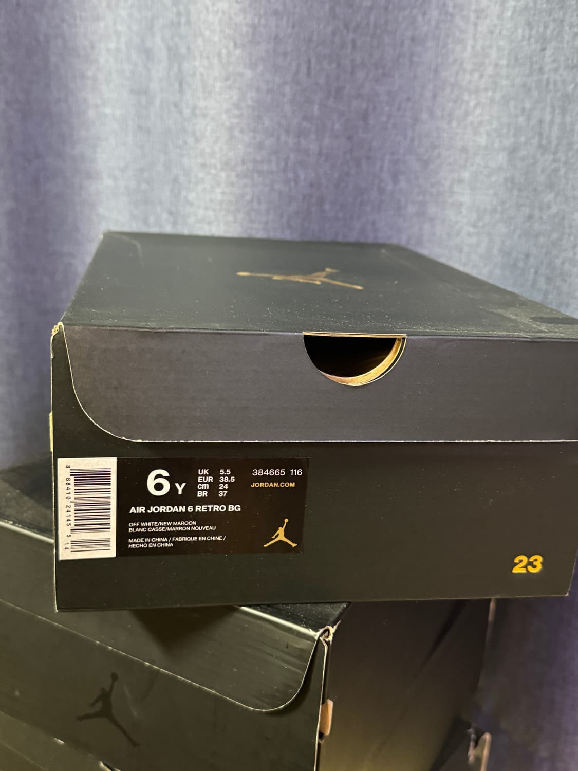 조던6 레트로 BG 흰/검/마룬 240 상품이미지6