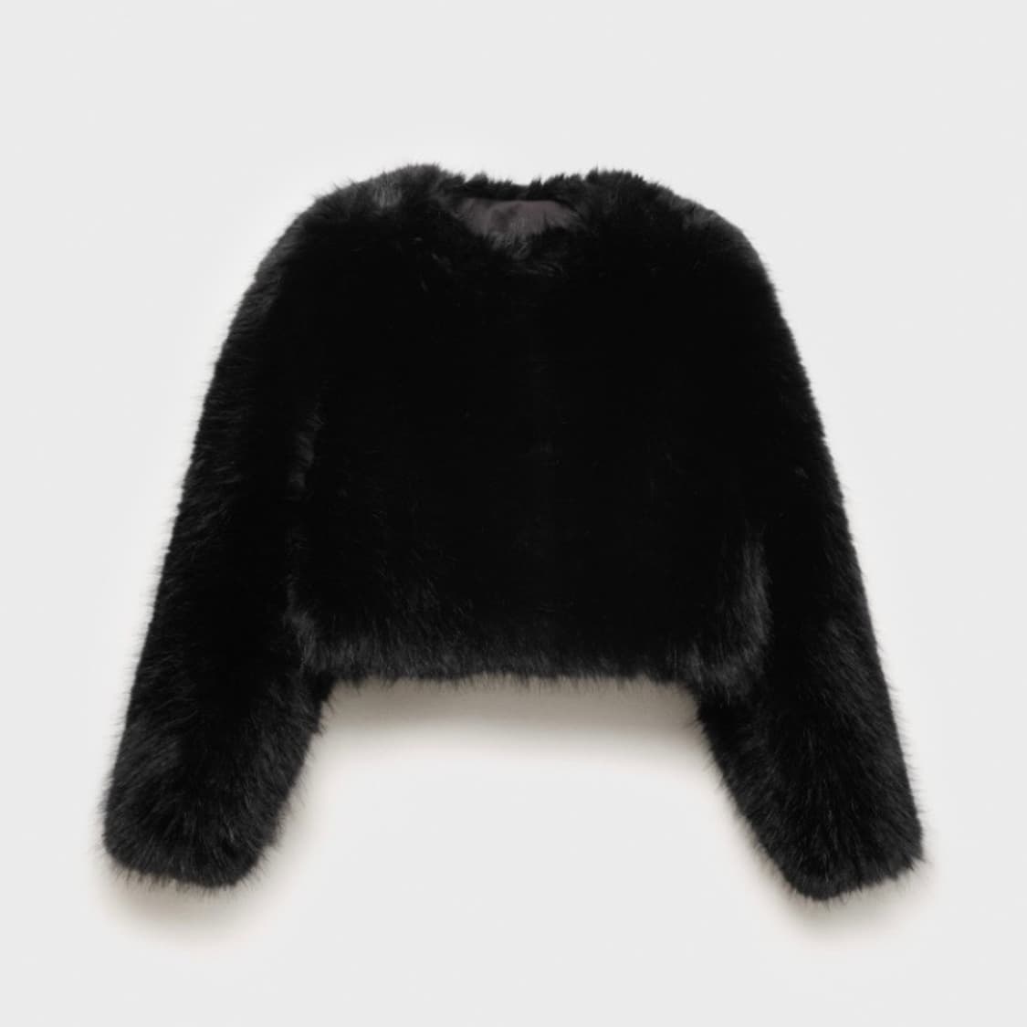 Mango 망고 퍼자켓 블랙 S 상품이미지2