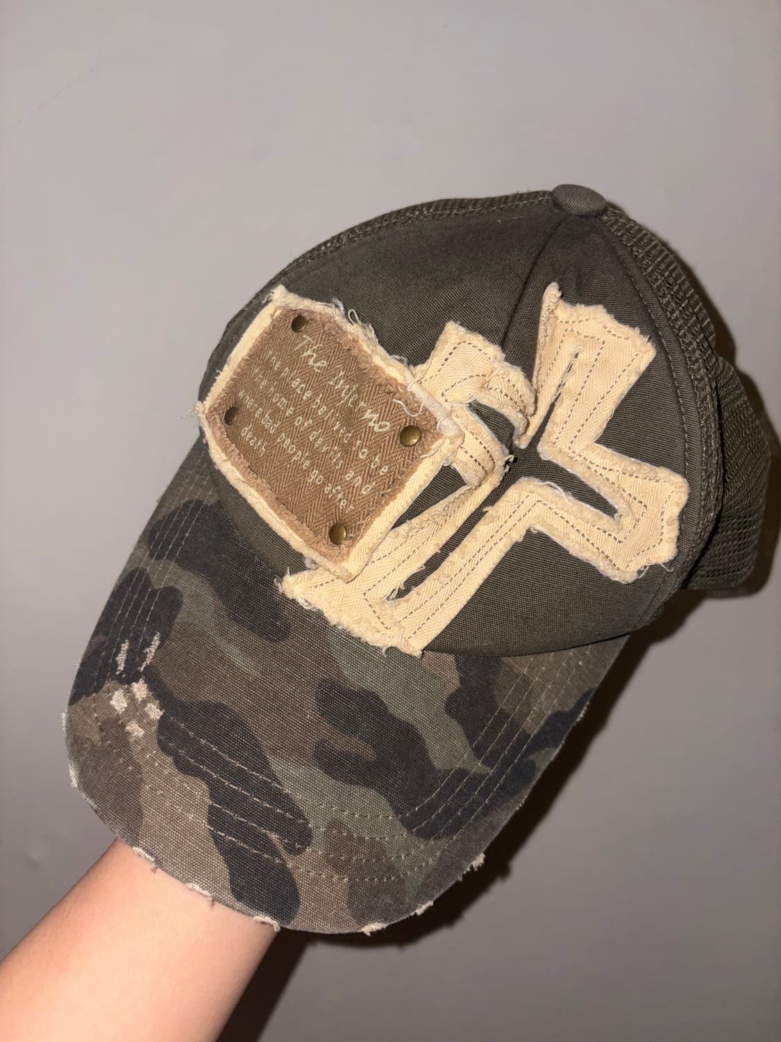 빈티지 카모 캡 모자 상품이미지1
