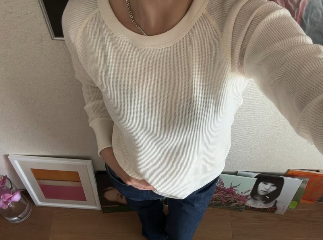 vintage waffle tee 상품이미지1