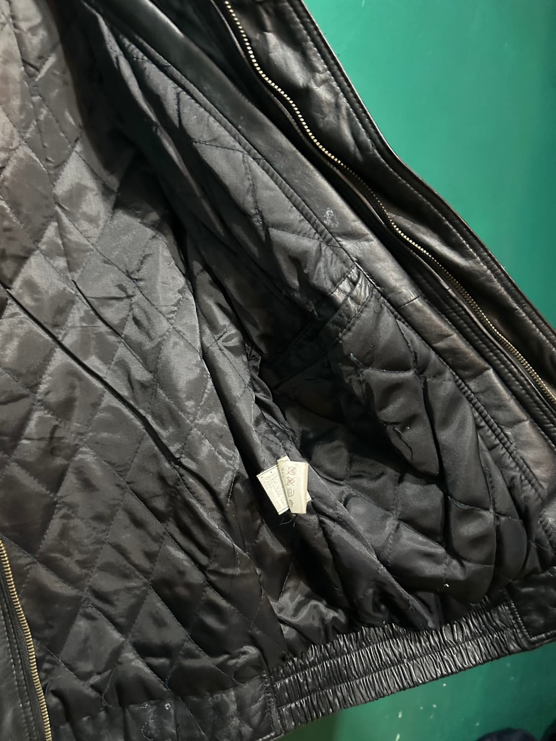 소가죽 a-2자켓 블랙 100사이즈 상품이미지4