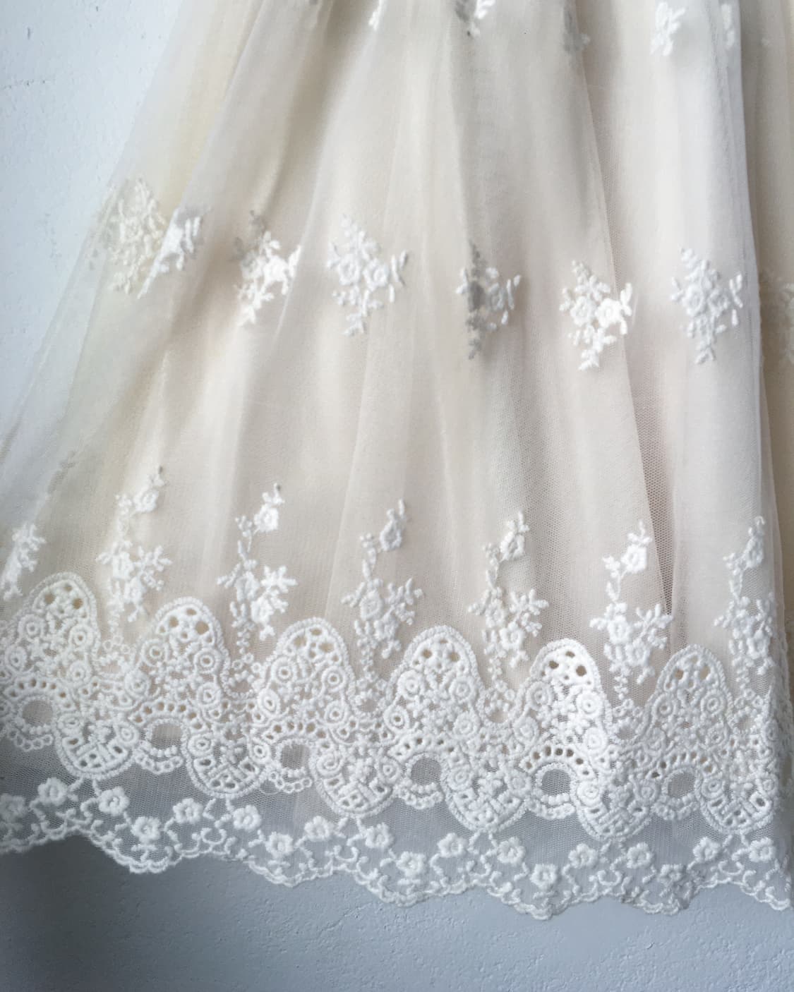 Crochet point layer sha mini skirt 상품이미지2