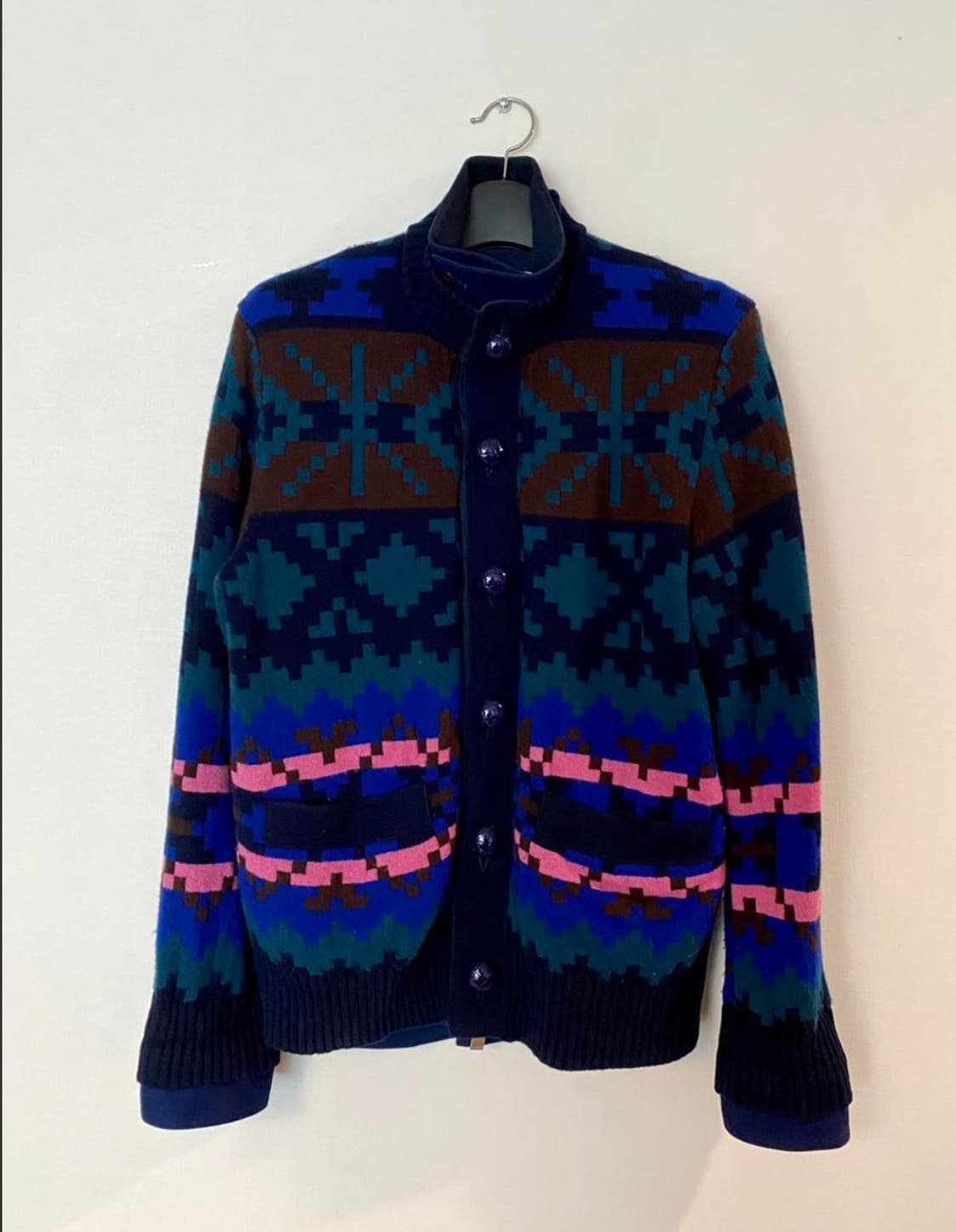 사카이 Sacai 16 F/W 인타르시아 픽셀 울 니트 상품이미지5