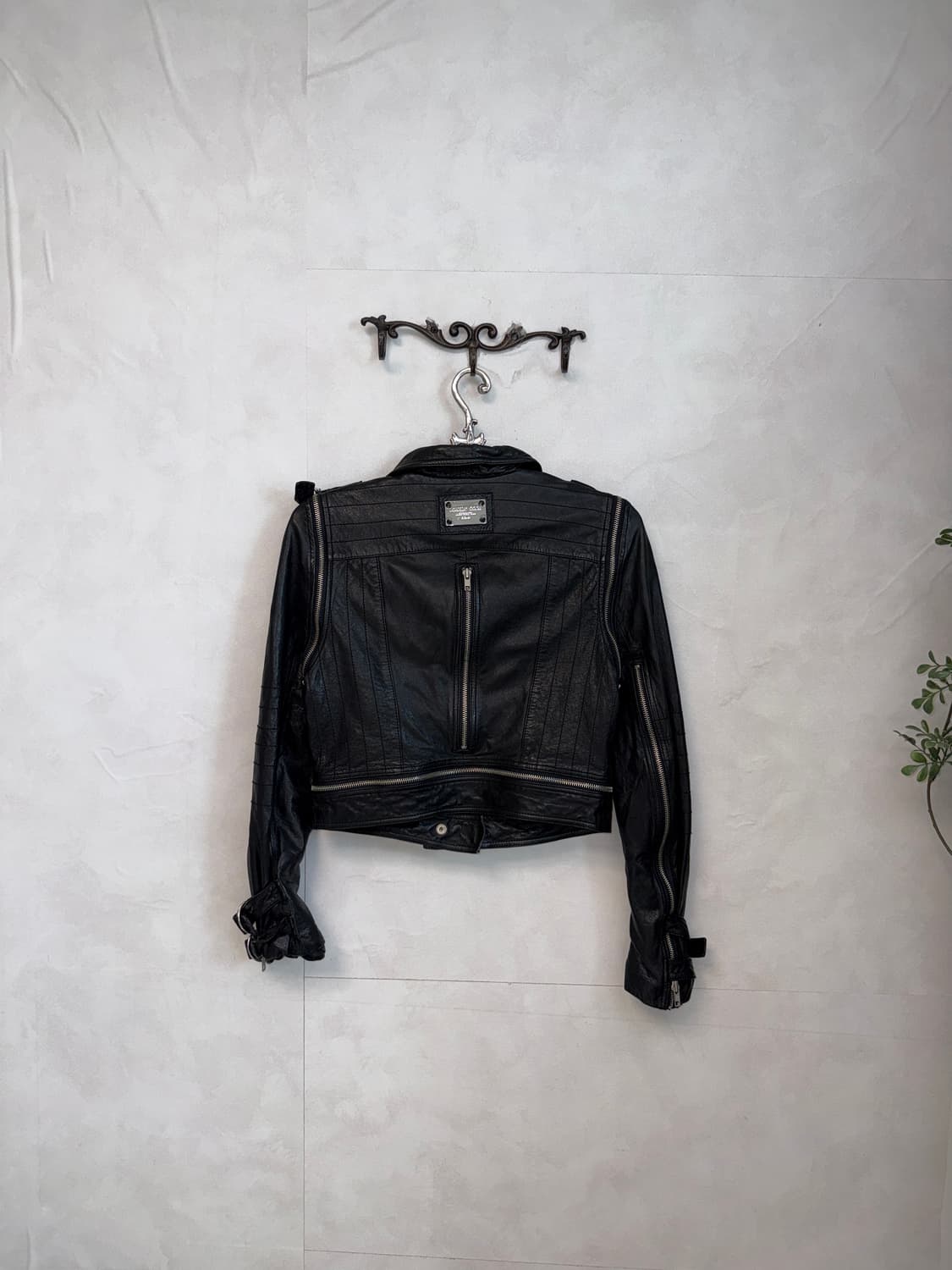 Bilion Dollar Babes lamb skin zipper jk 상품이미지6