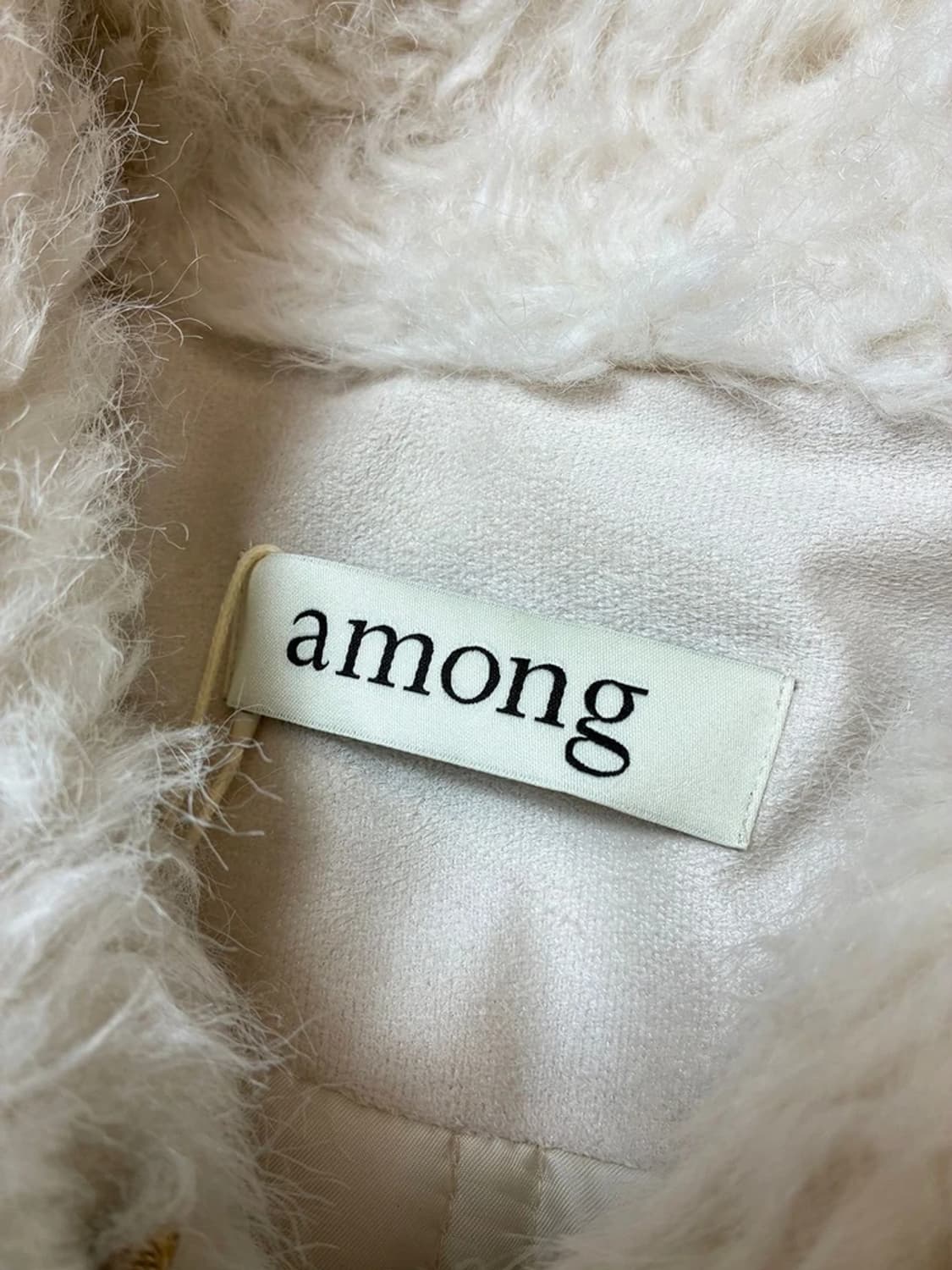 어몽 AMONG 시어링 퍼 하프 코트 PN8329 상품이미지8