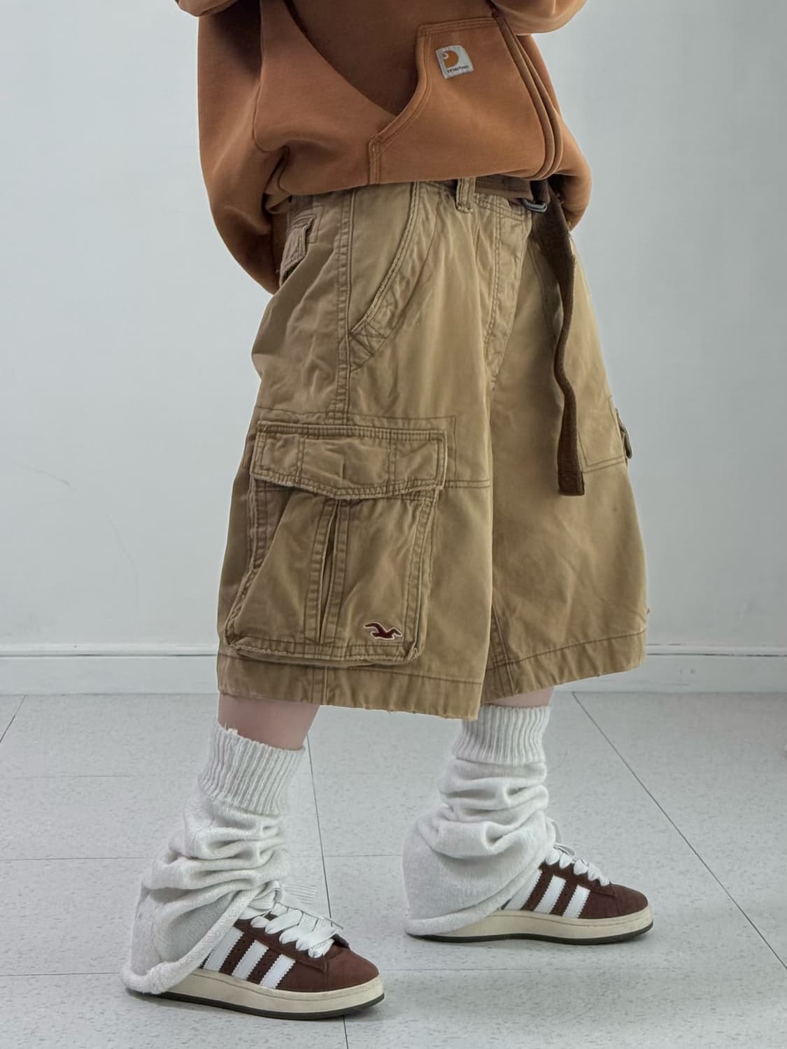 홀리스터 브라운 버뮤다 팬츠 상품이미지2