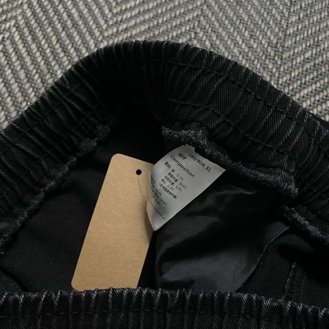 빈티지 루즈핏 데님 카고 팬츠 블랙o 4611 상품이미지5