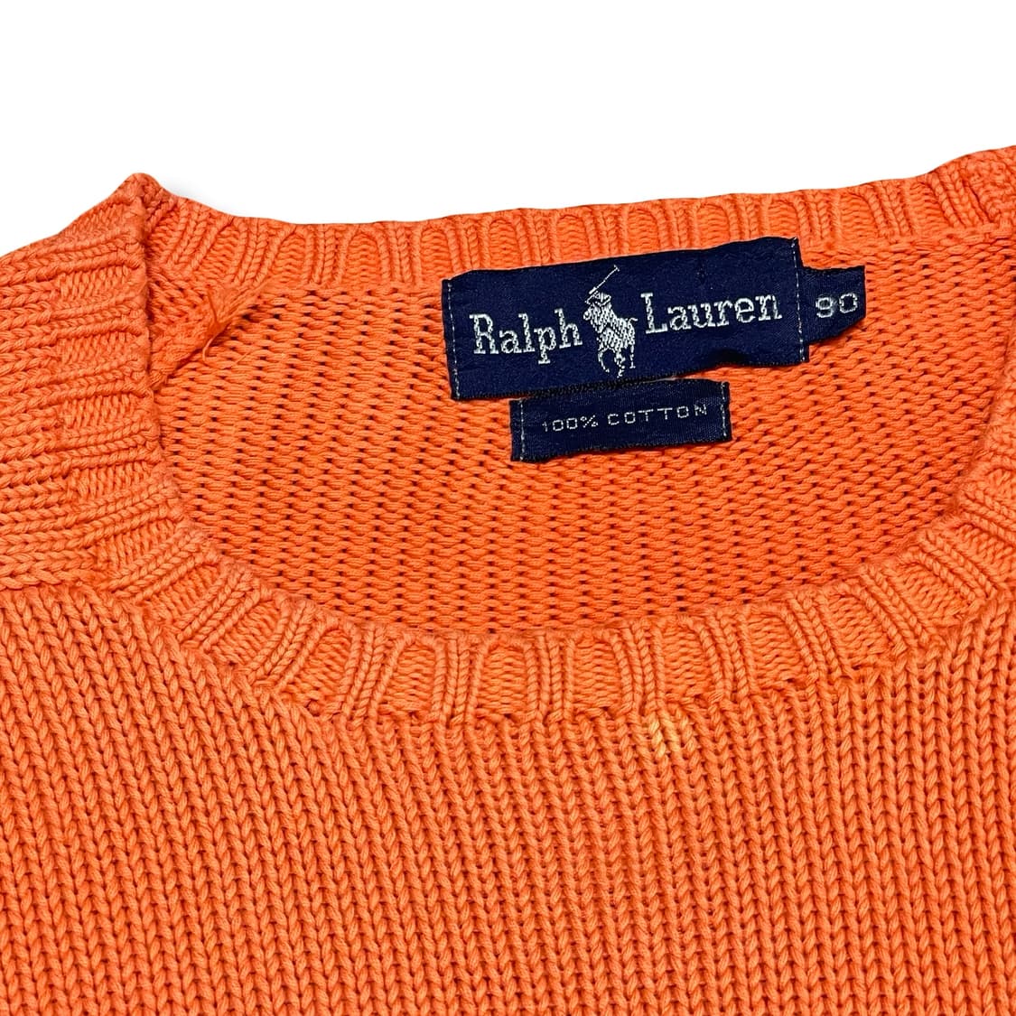 [S]폴로 랄프로렌 80s 빈티지 오렌지 니트 스웨터 상품이미지2