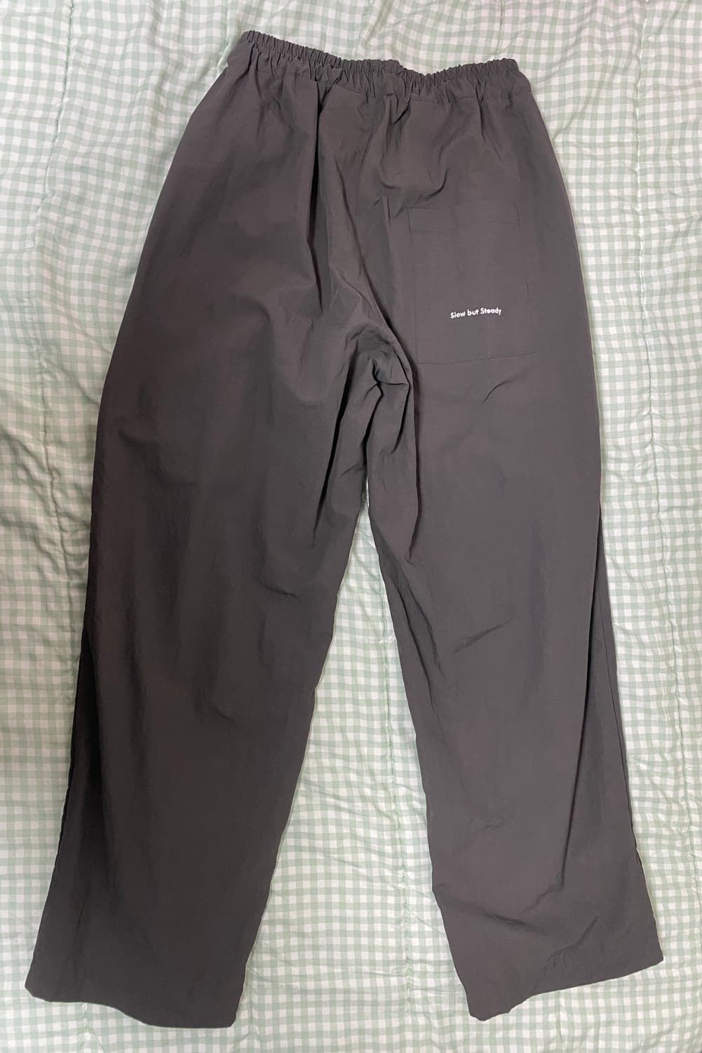 슬로우레코드하우스 나일론 원턱 와이드팬츠 상품이미지3