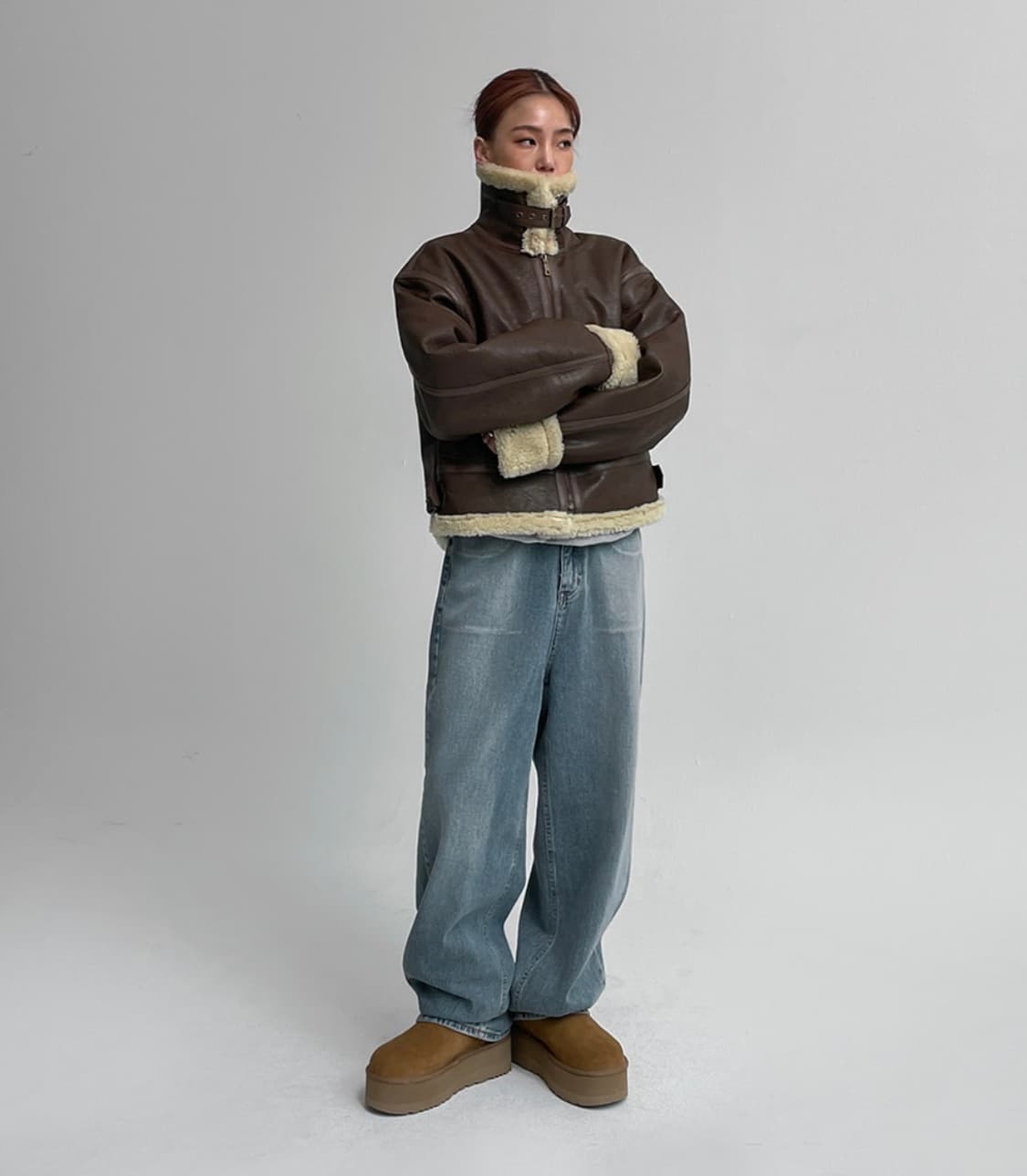 블랙업 라메스 무스탕 (blackup) 상품이미지2