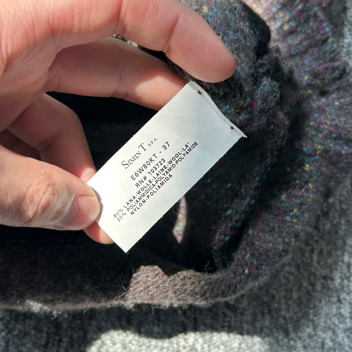 아르마니 진스 실루엣 니트 집업 상품이미지10