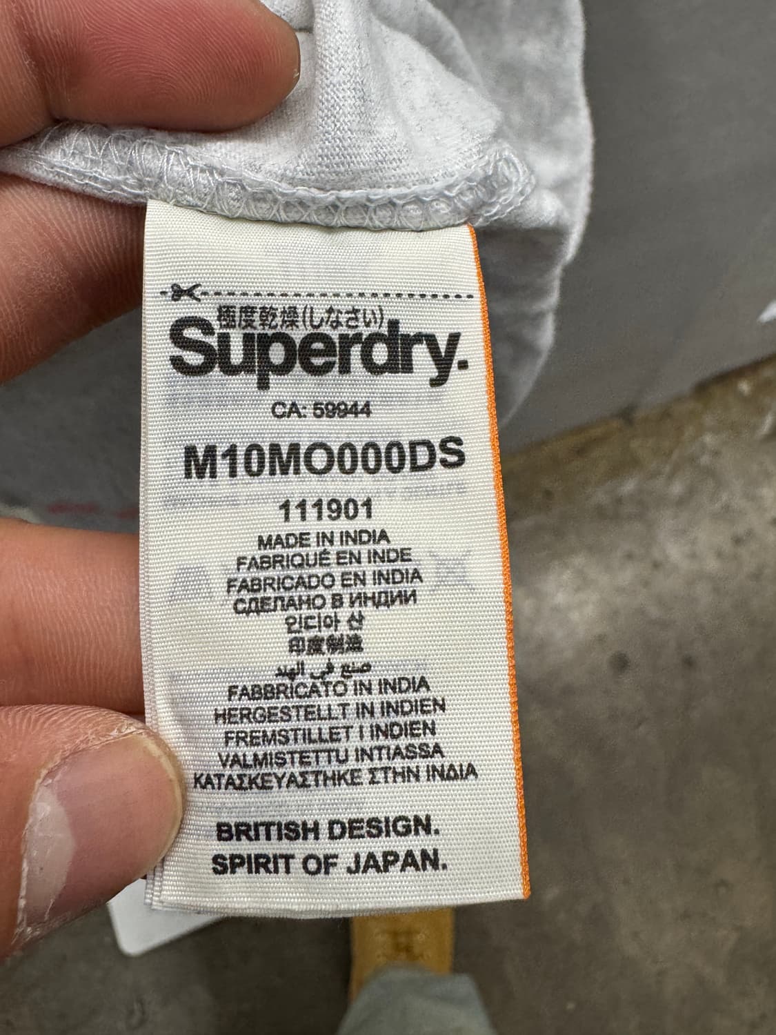 수퍼드라이 그레이 반팔 티셔츠 XL 상품이미지5