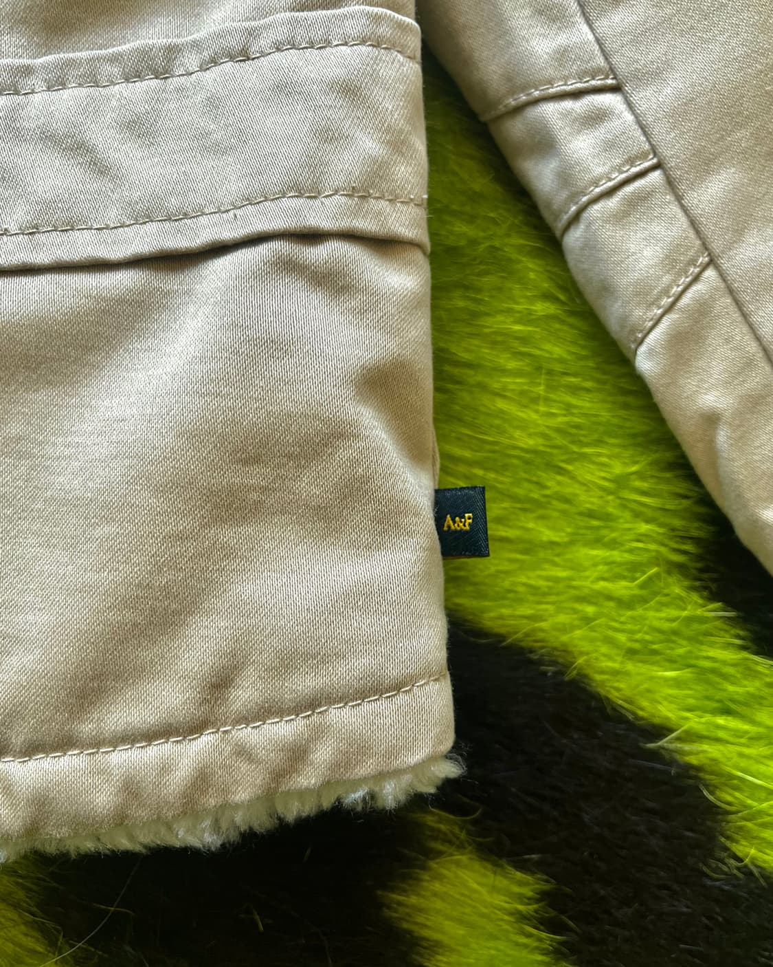 2000s Abecrombie & Fitch Trucker Fur JK 상품이미지8