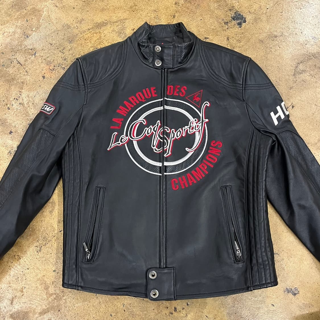 [정품/105] 르꼬끄 레이싱디테일 램스킨레더자켓 b16 상품이미지3