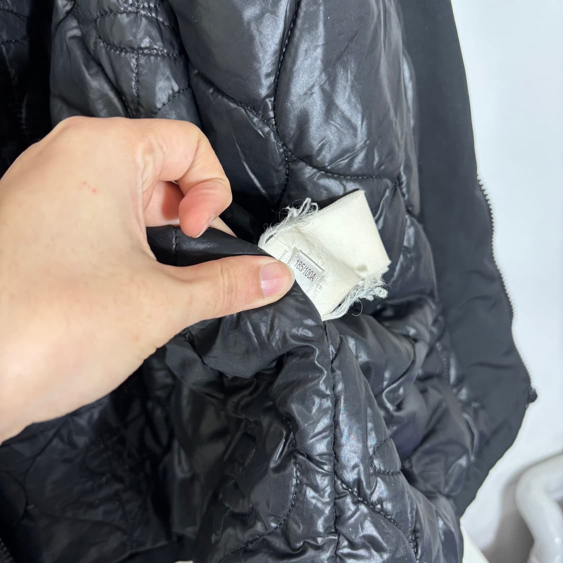 105 APE BAPE 에이프 베이프 블랙 롱 점퍼 돕바 상품이미지10