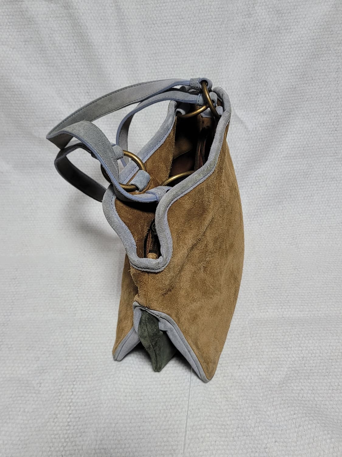 00s miu miu 스웨이드 핸들 백 상품이미지3