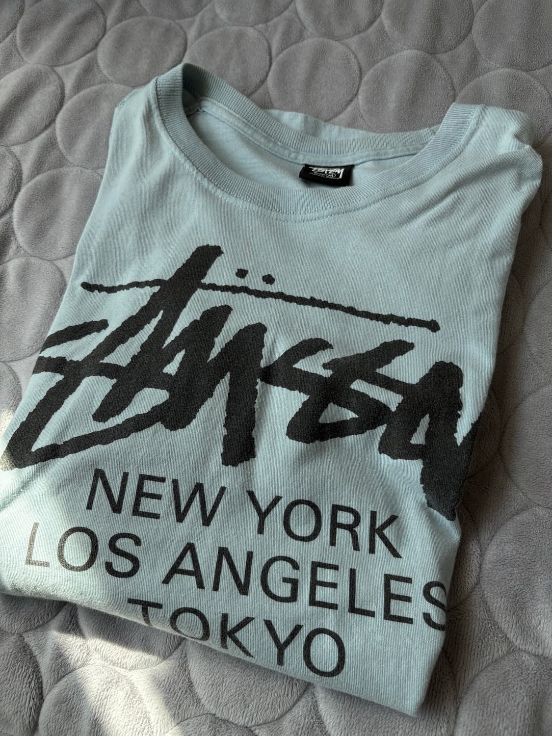 스투시 월드투어 스카이블루 M 상품이미지1