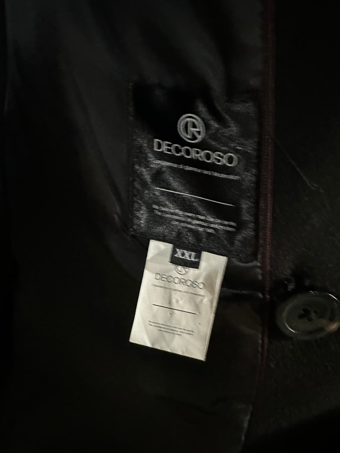 데꼬로소 핸드메이드 울 더블 롱코트XXL 상품이미지4