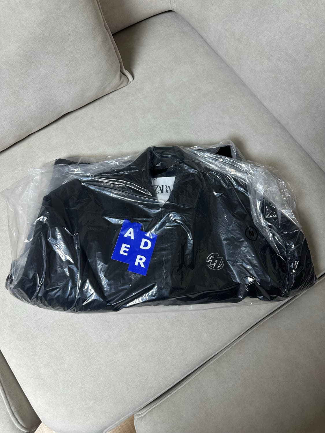 자라 x 아더에러 오버사이즈 칼라 봄버 자켓 블랙 S 상품이미지5