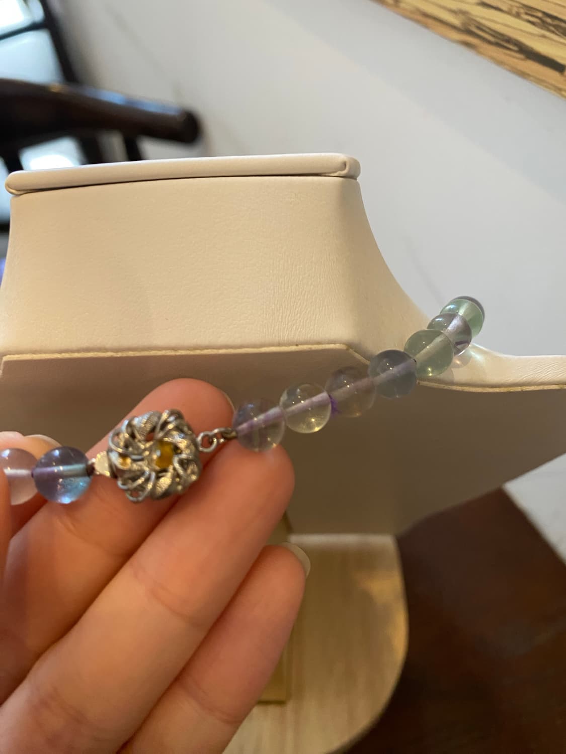 빈티지 플로우라이트 원석 목걸이 상품이미지5