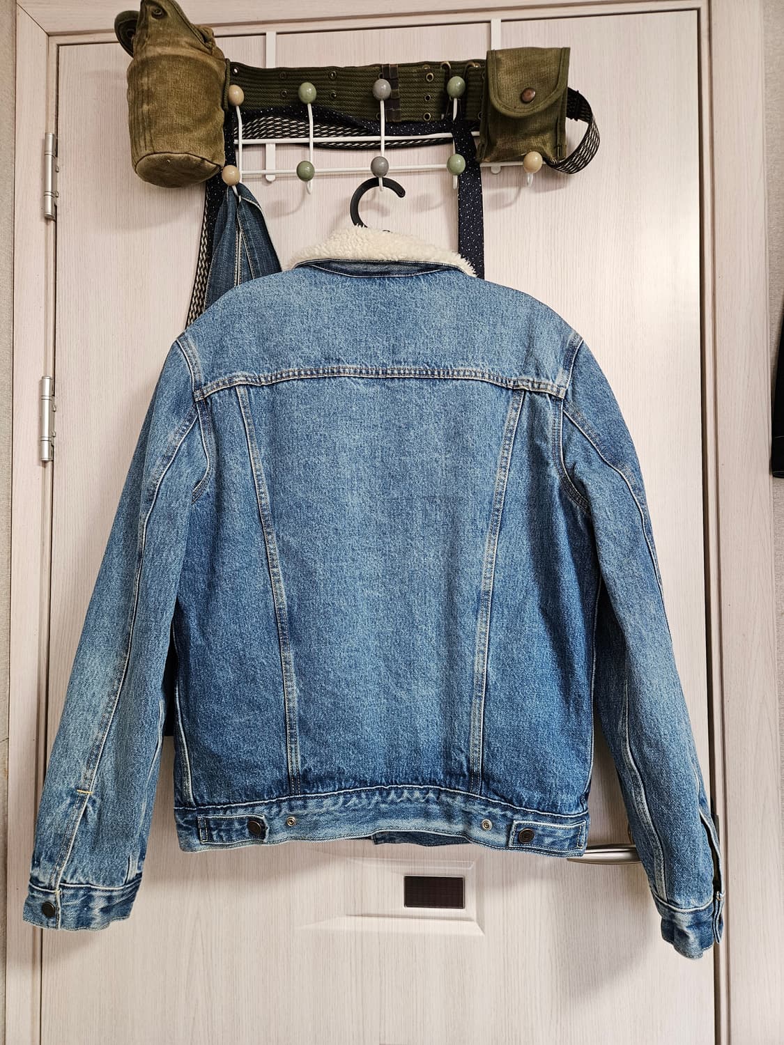 리바이스 데님 쉐르파 청자켓 뽀글이 m 상품이미지2