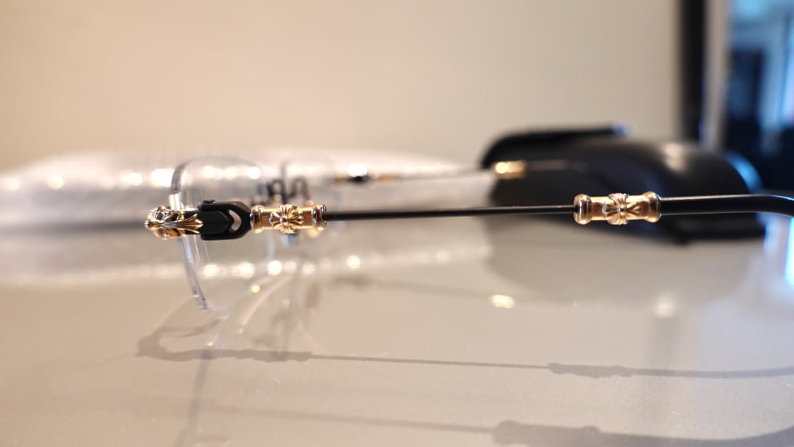 크롬하츠 필스3  블랙/골드 MBK/18KGP 무테안경 상품이미지8