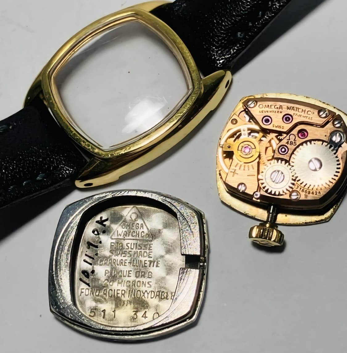 오메가 드빌 수동 금장 여성시계 상품이미지10