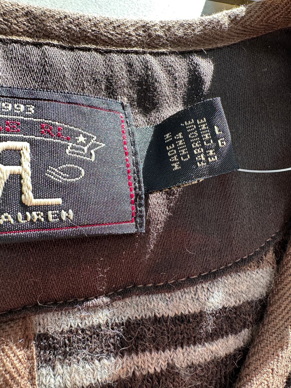 rrl 자카드 플리스 베스트 L 새상품 상품이미지3