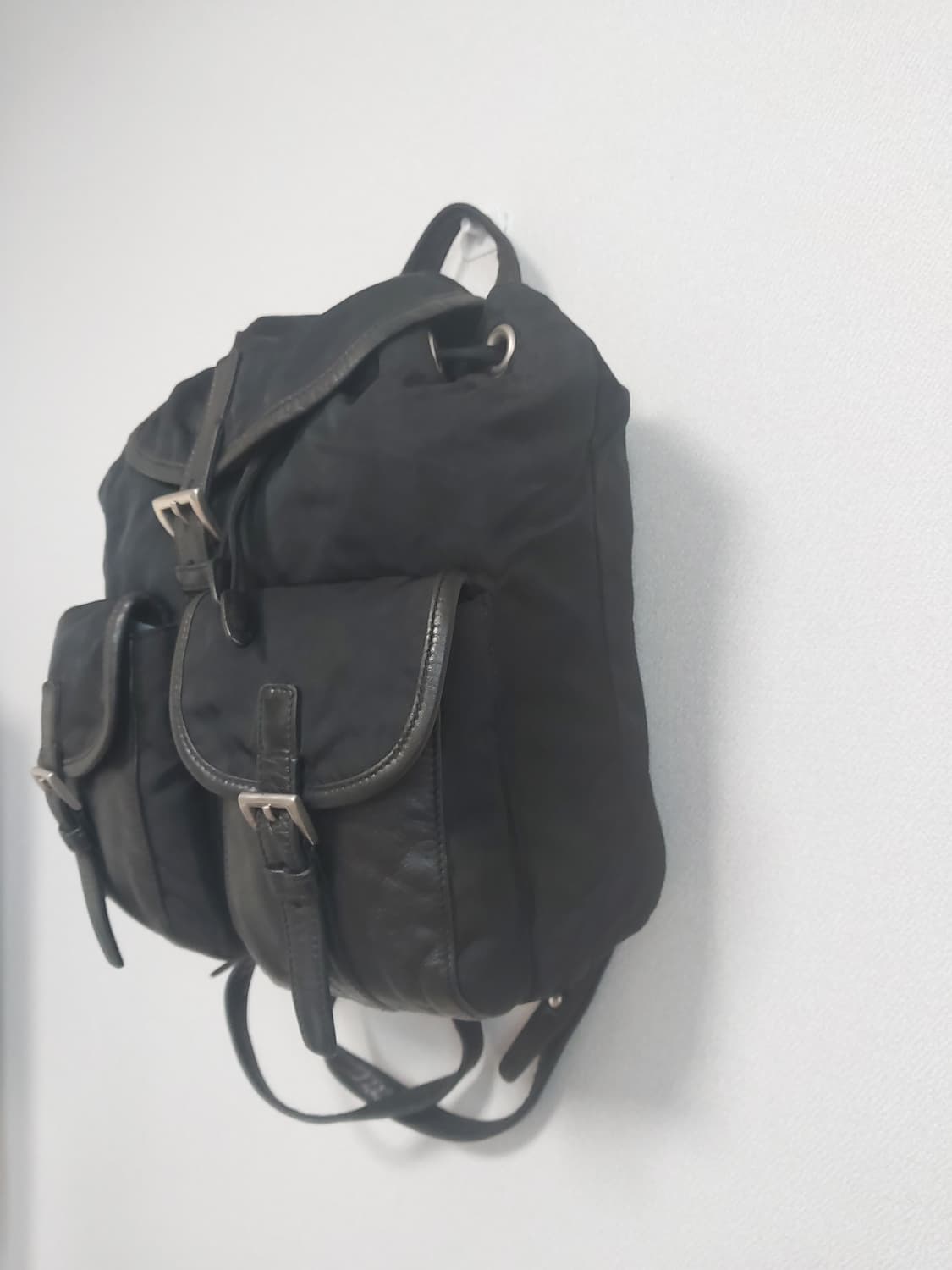 정품 프라다 빈티지 나일론 백팩 상품이미지4