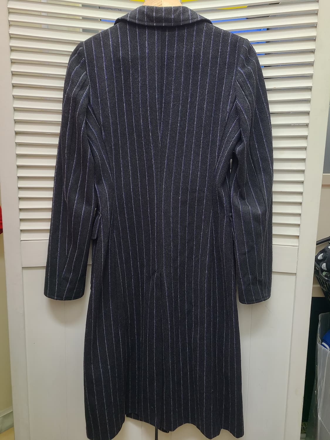 알베르타페레티 스트라이프 울 더블 코트 상품이미지4