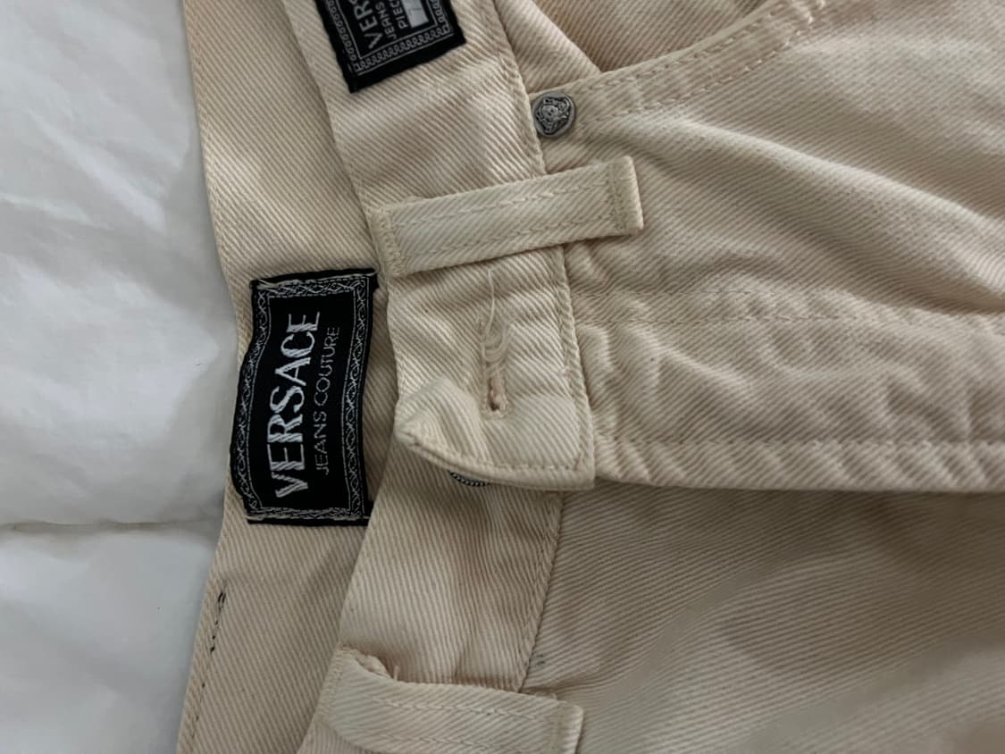 베르사체 정품 아이보리 데님 사이즈31 45 상품이미지2