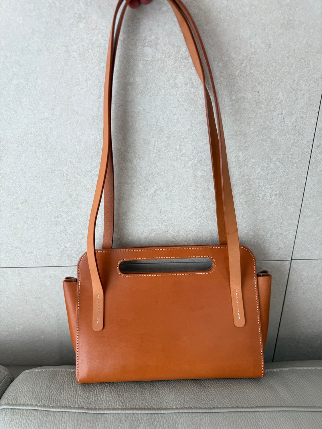 핸드메이드 / 천연가죽 가방 / 2회 착용 / 무드있는 브라운 상품이미지1