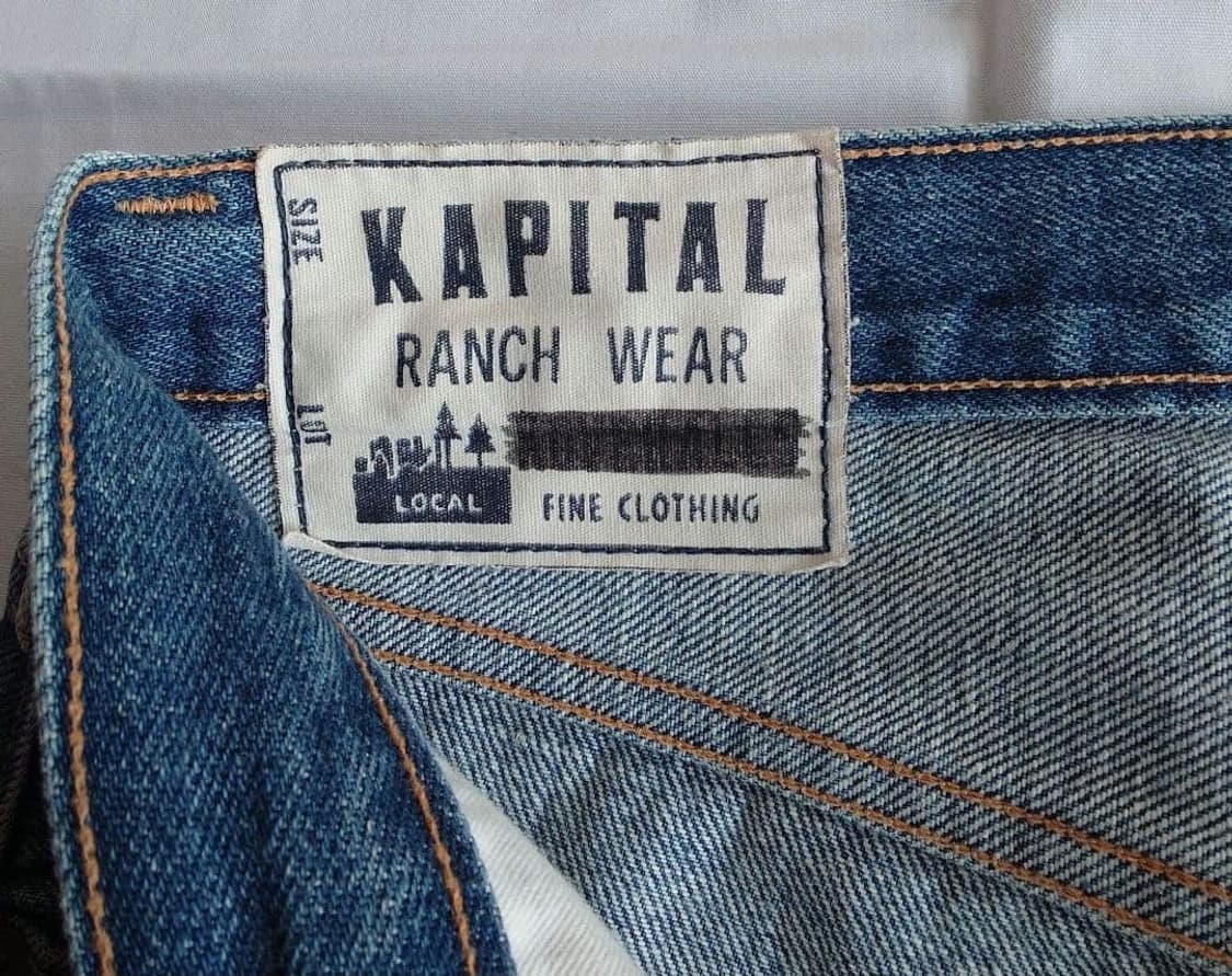 캐피탈 패치워크 리메이크 데님 팬츠 상품이미지4