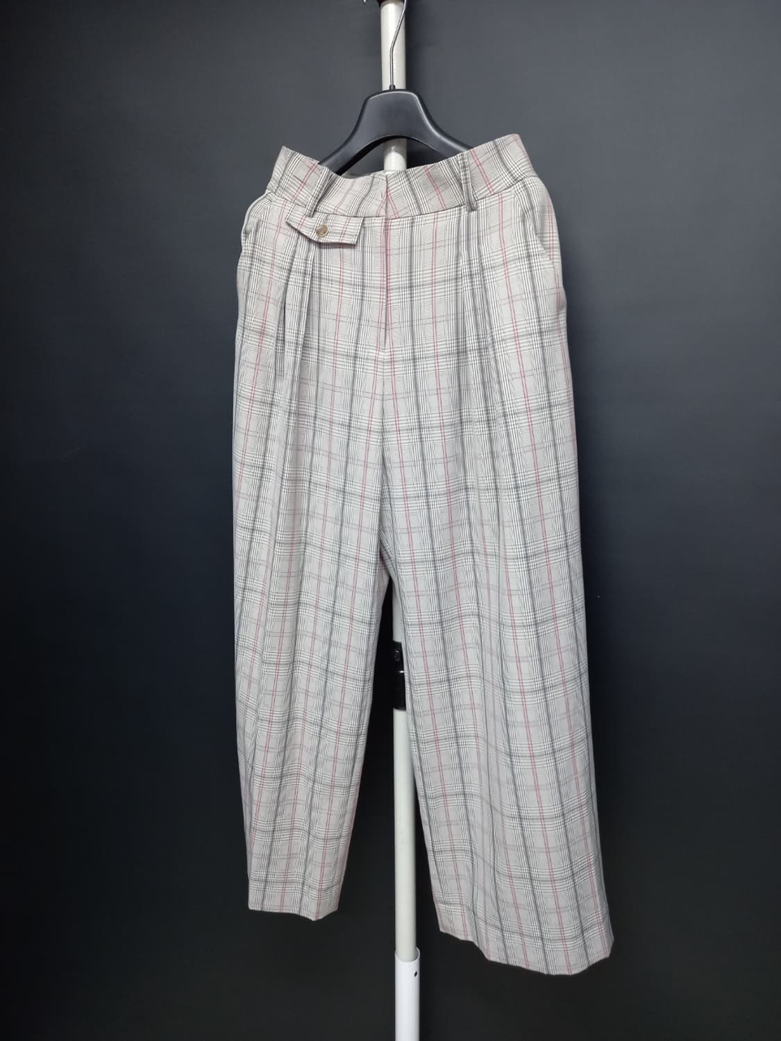 새 잇미샤 춘하 하이웨스트 핀턱 와이드 통핏 팬츠 44 상품이미지3