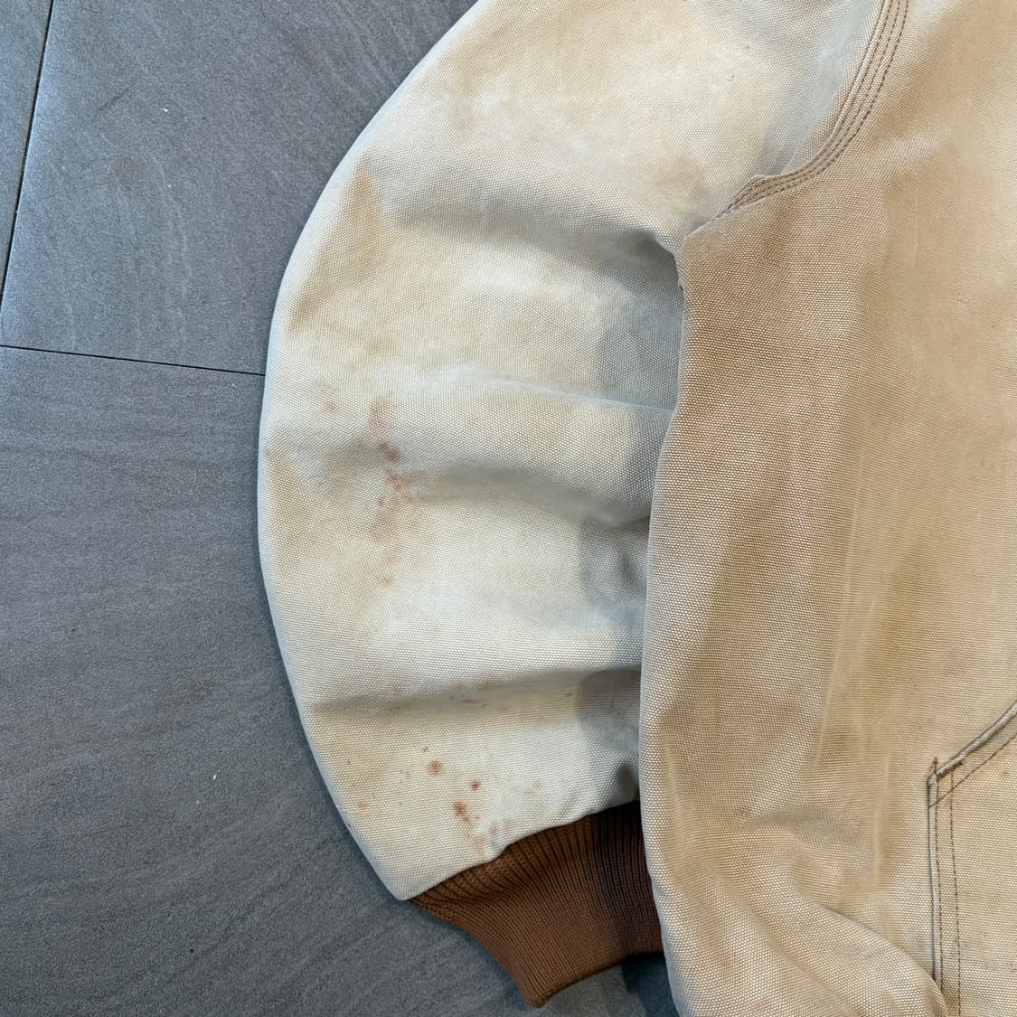 칼하트 정품 미국 생산 베이지 액티브 자켓 상품이미지5