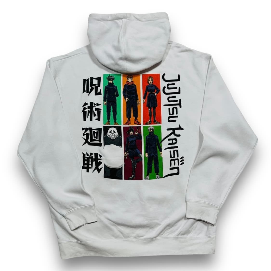 주술회전 에피소드 등장인물 아트 빈티지 후디 상품이미지1