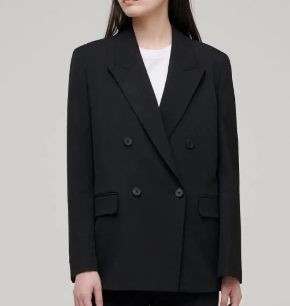 무신사 스탠다드 우먼스 여성 블레이저 블랙 xs 상품이미지2