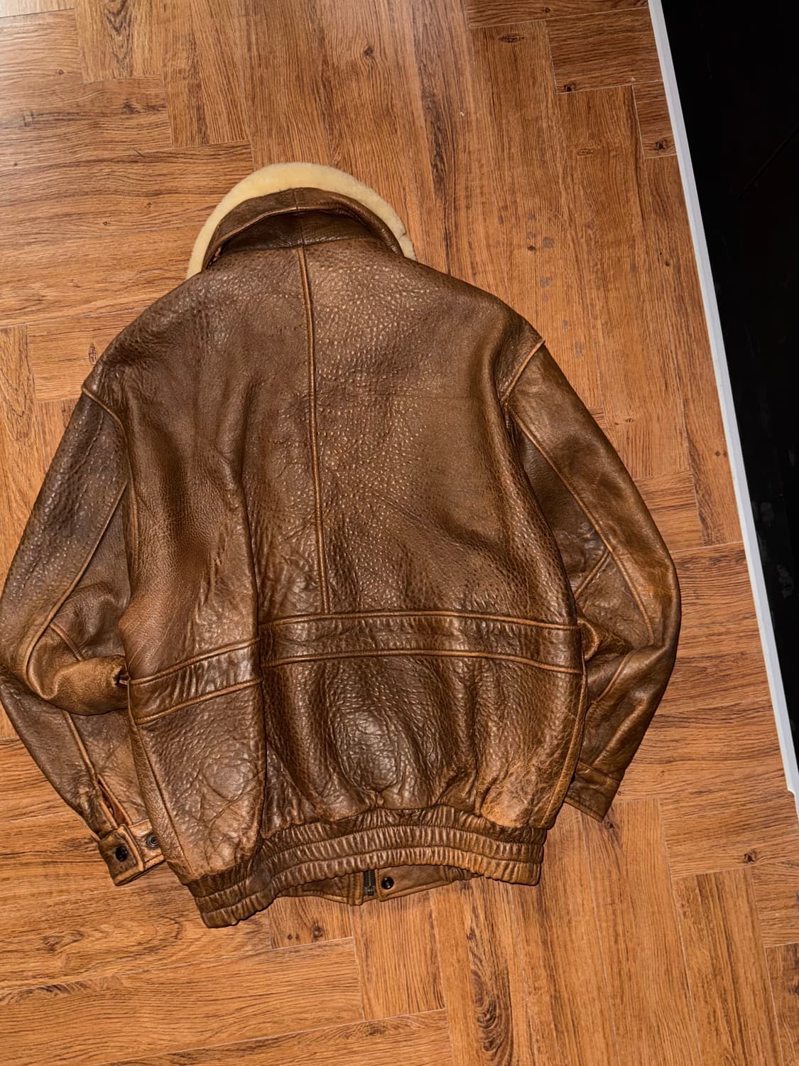 빈티지 양가죽 퍼 봄버자켓 상품이미지2