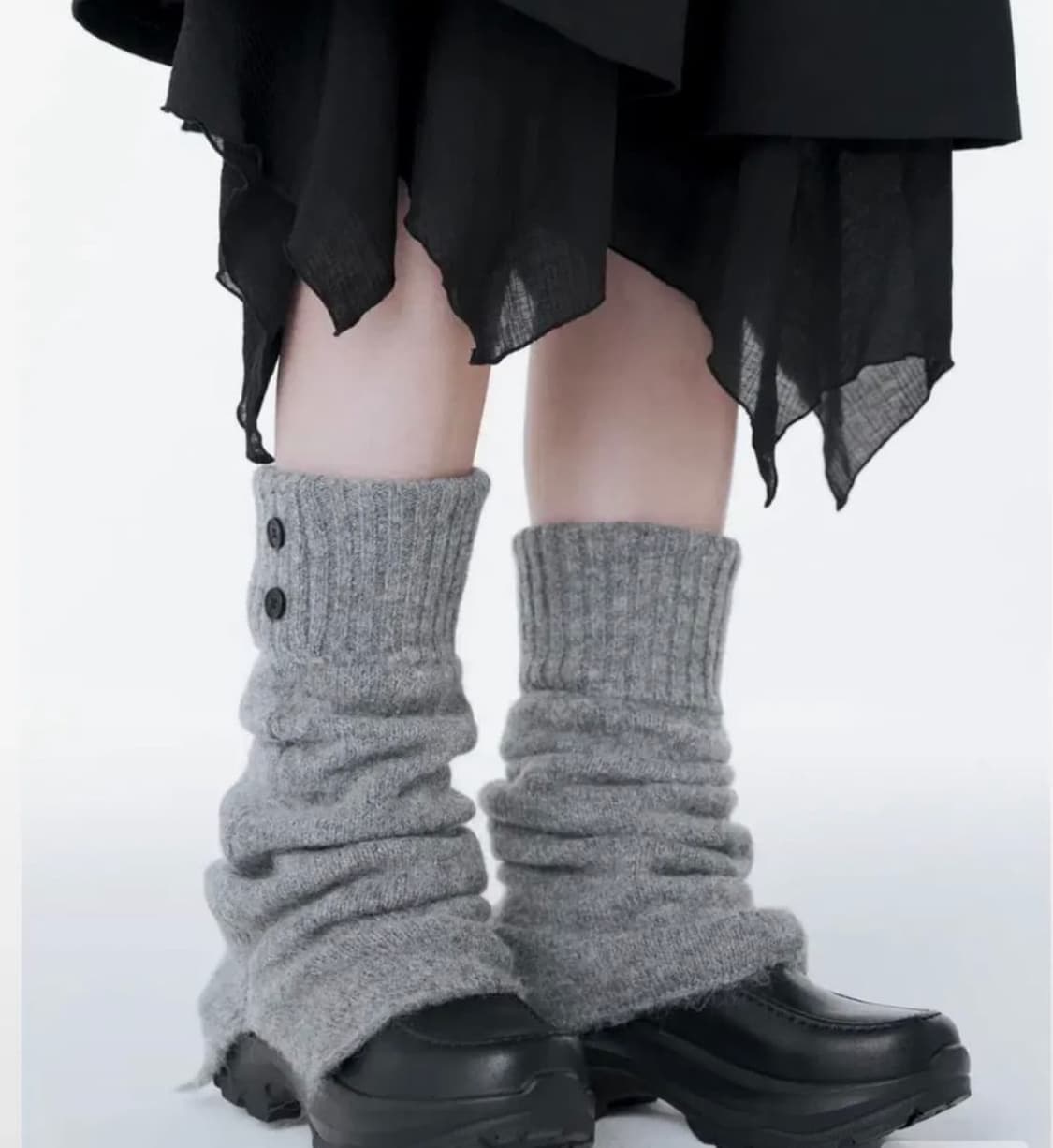 미세키서울 버튼 니트 레그워머 상품이미지1