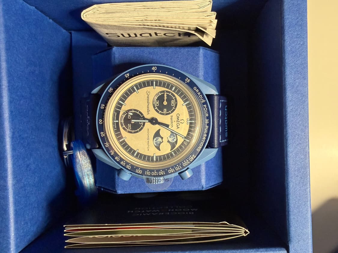 문스와치 미션 투 더 슈퍼 블루 문페이즈(새상품) 상품이미지2