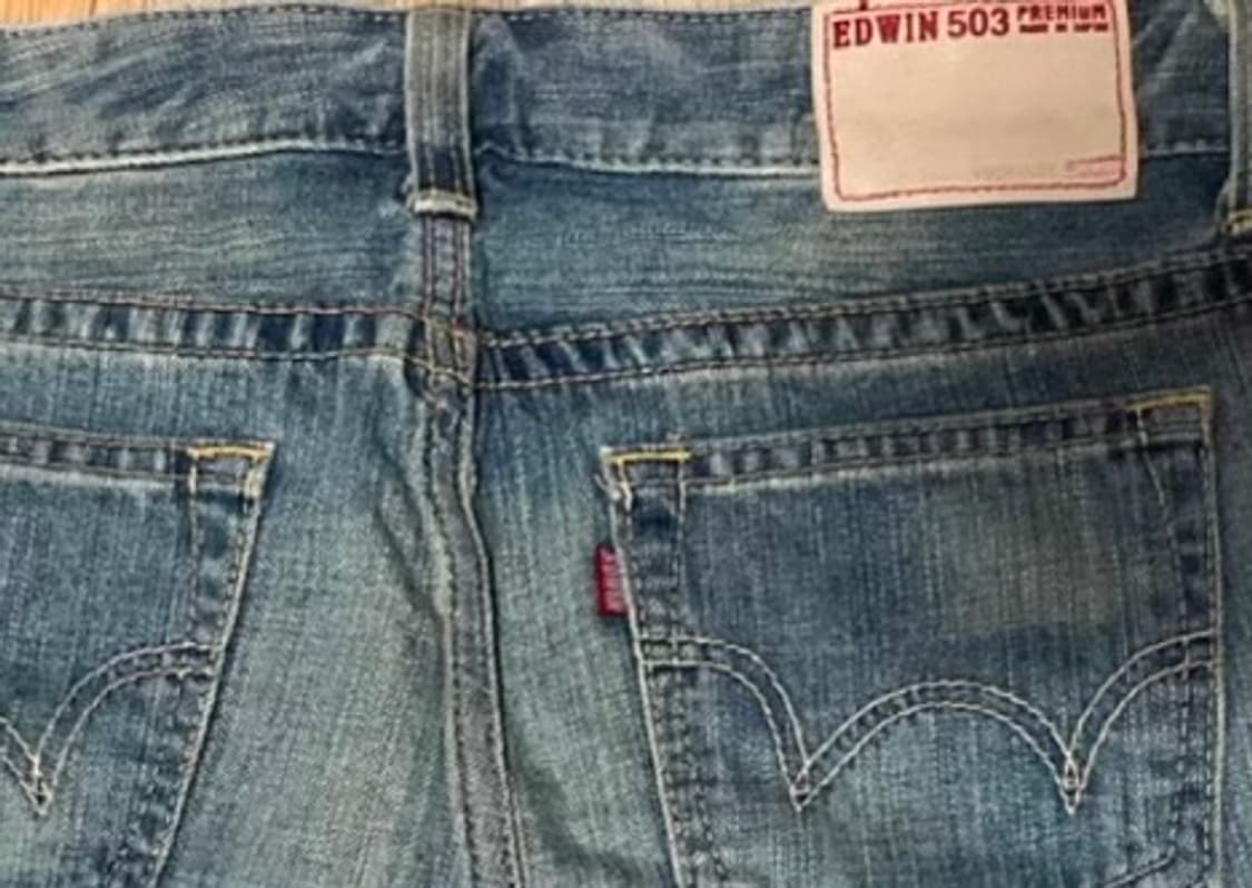 [오늘만 이 가격] 에드윈 503 빈티지 Y2K 데님 미니스커트 S 상품이미지4