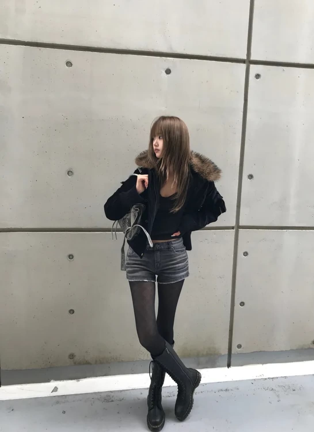 쿄이 나나 벨벳 빈티지 점퍼 상품이미지3