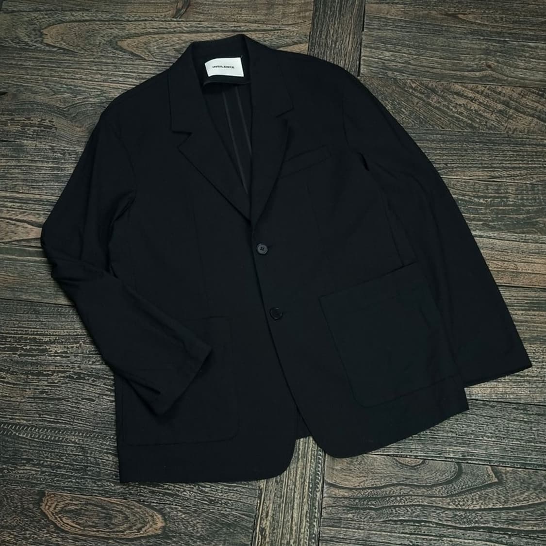 인사일런스 투버튼 오버핏 블레이저 블랙 M16564 상품이미지1