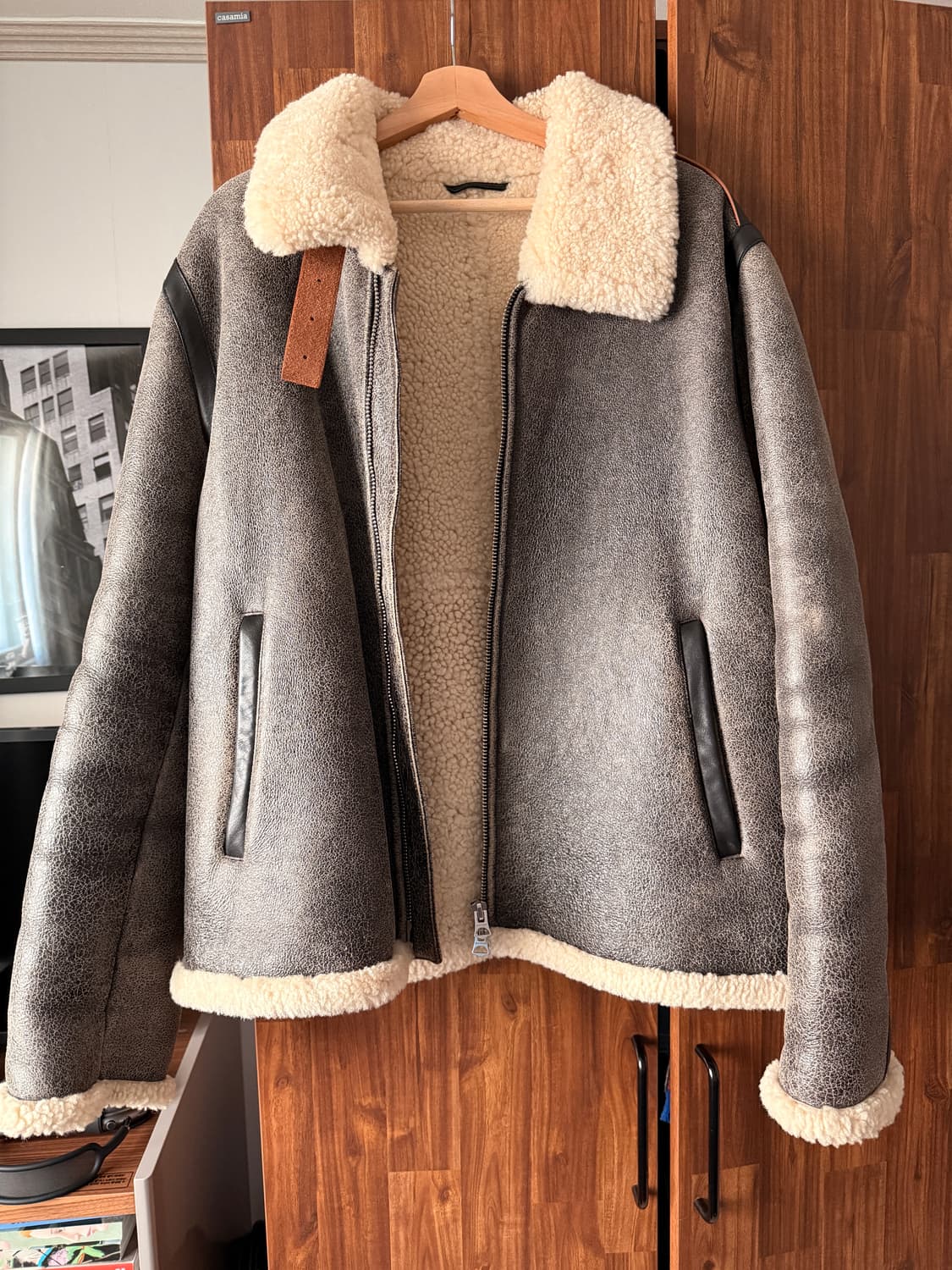 [아크네] 무스탕 무통 자켓 XL 52 상품이미지2